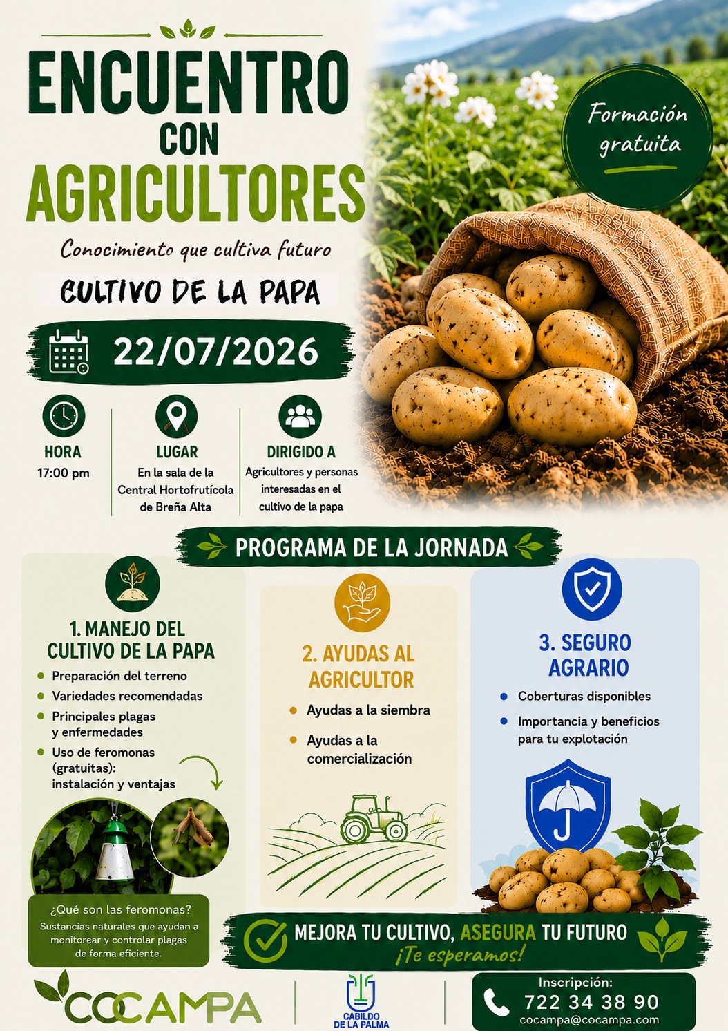 2º Encuentro con Agricultores: Cultivo de la papa - 22 de julio 2026