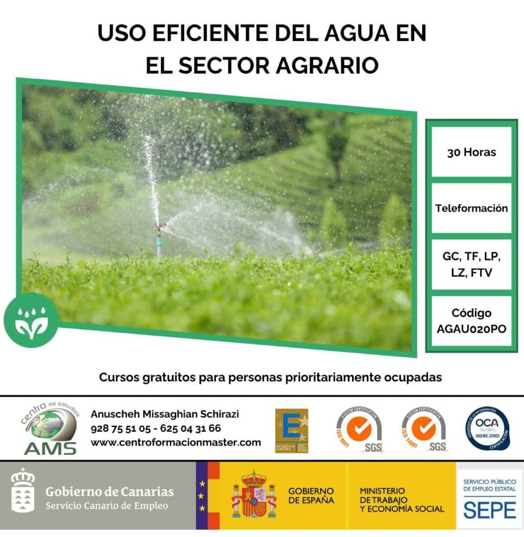 Uso eficiente del agua en el sector agrario - Teleformación - Canal ...