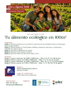 El Cabildo organiza un curso sobre agricultura ecológica y producción de alimentos en pequeños espacios